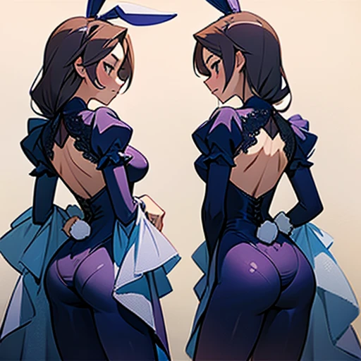 Lingerie design inspired by  mirabel madrigal With a bunny suit , in various views (front and back) 