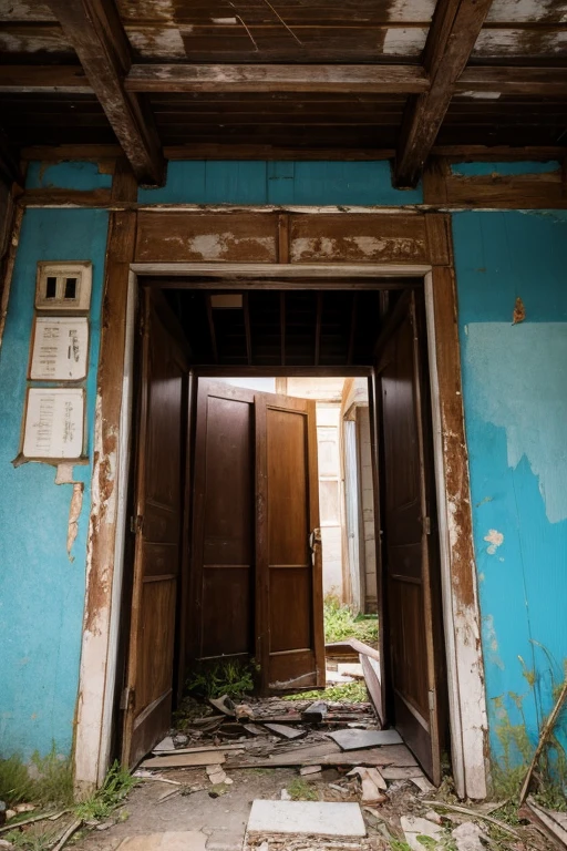 Abandoned house、entrance