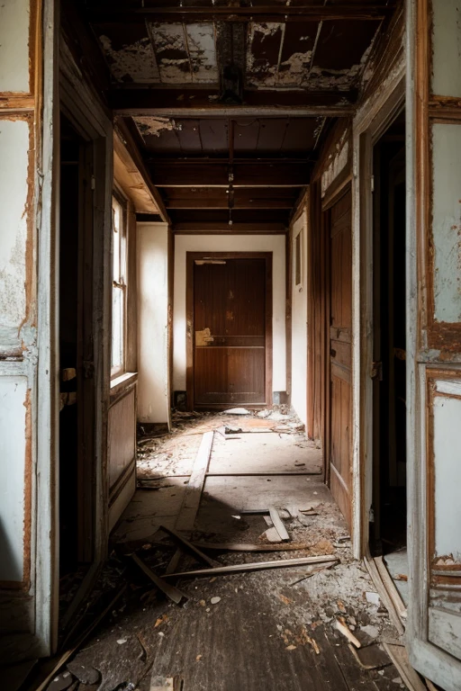 Abandoned house、entrance