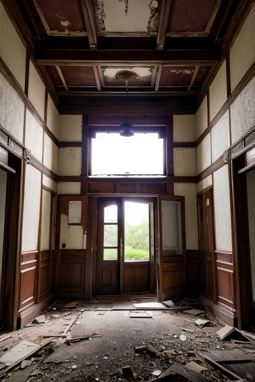 Abandoned house、Entrance hall