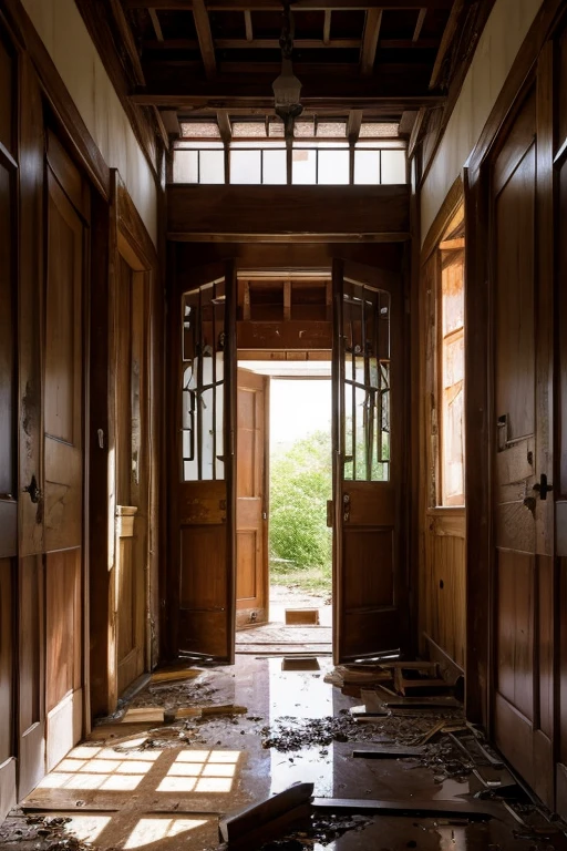 Abandoned house、Entrance hall
