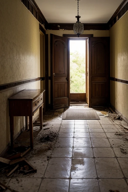 Abandoned house、Entrance hall