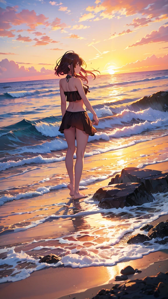 Beach image with sunset and many rocks, sunrise colors, Beautiful sunrise, Sunset Sunrise, Magical Beach, Stunning colors, Colorful sunset, Beautiful iPhone Wallpapers, Sea Glass, Colorful sunset!!, vibrant sunrise, Sunrise in soft colors, Sunrise in the morning, Beach sunset, Beach sunset背景, The picture shows the beach at sunset, Beautiful sunset