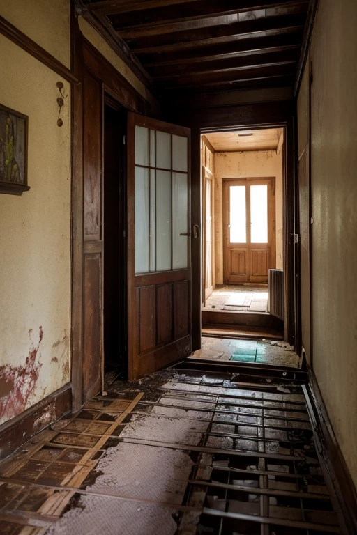 Abandoned house、Entrance hall