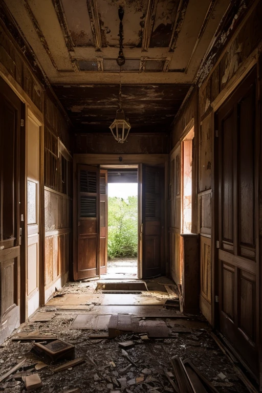 Abandoned house、Entrance hall