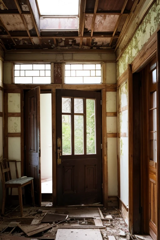 Abandoned house、Entrance hall