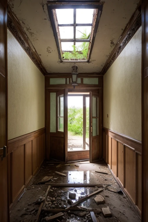 Abandoned house、Entrance hall