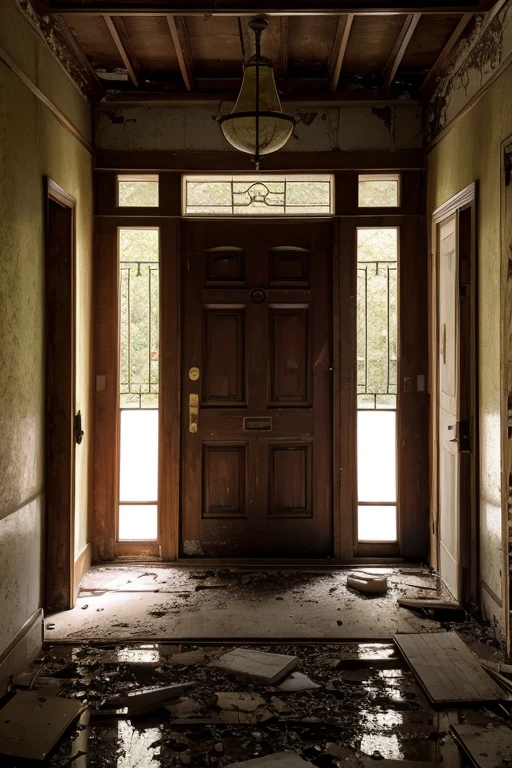 Abandoned house、Entrance hall