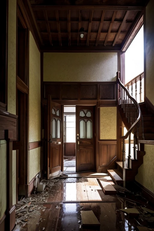 Abandoned house、Entrance hall