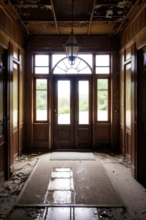 Abandoned house、Entrance hall