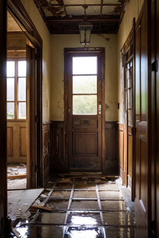 Abandoned house、Entrance hall