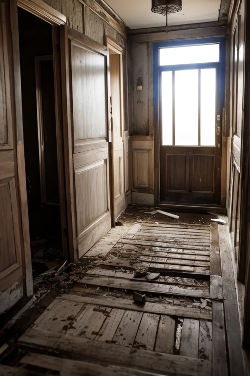 Abandoned house、Entrance hall