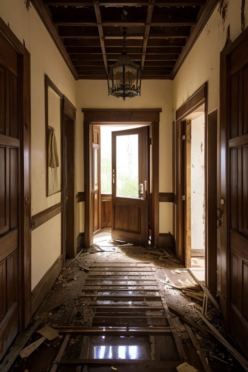 Abandoned house、Entrance hall