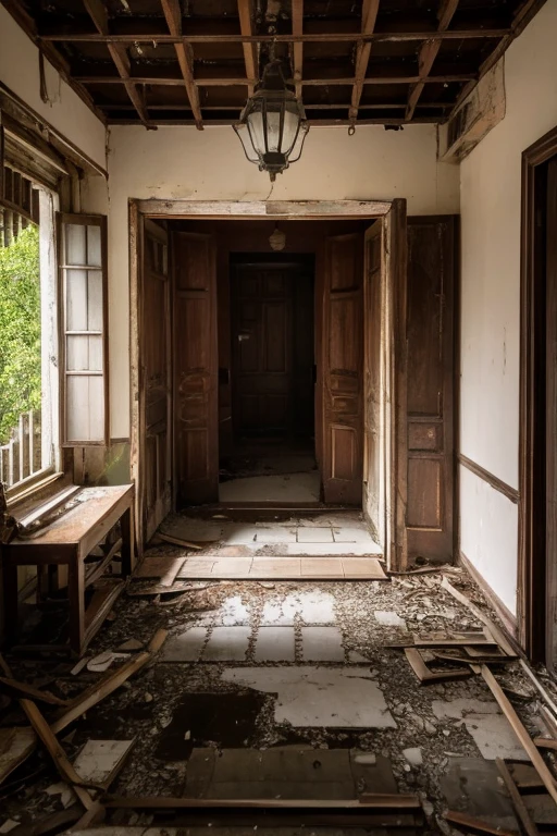 Abandoned house、Entrance hall