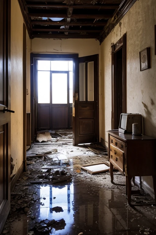 Abandoned house、Entrance hall