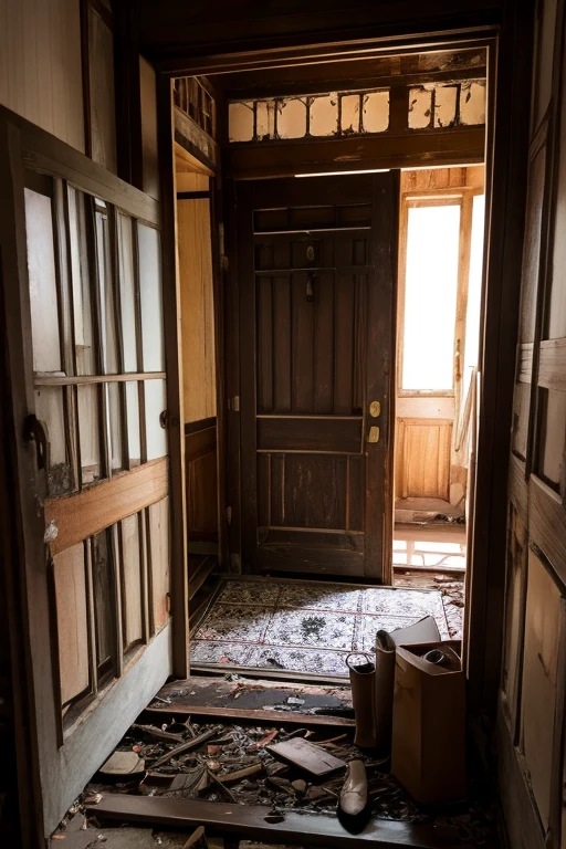 Abandoned house、Entrance hall