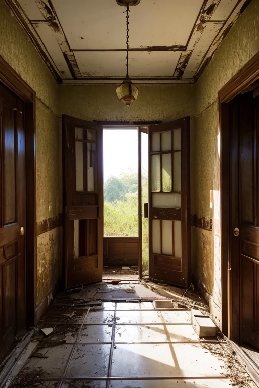 Abandoned house、Entrance hall