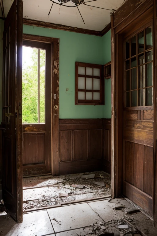 Abandoned house、Entrance hall