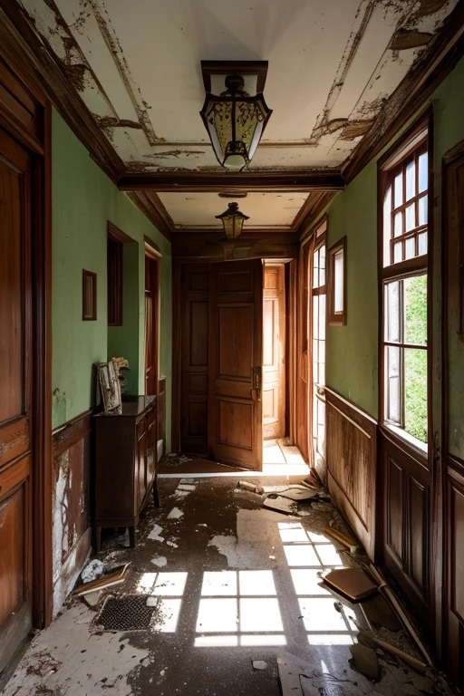 Abandoned house、Entrance hall