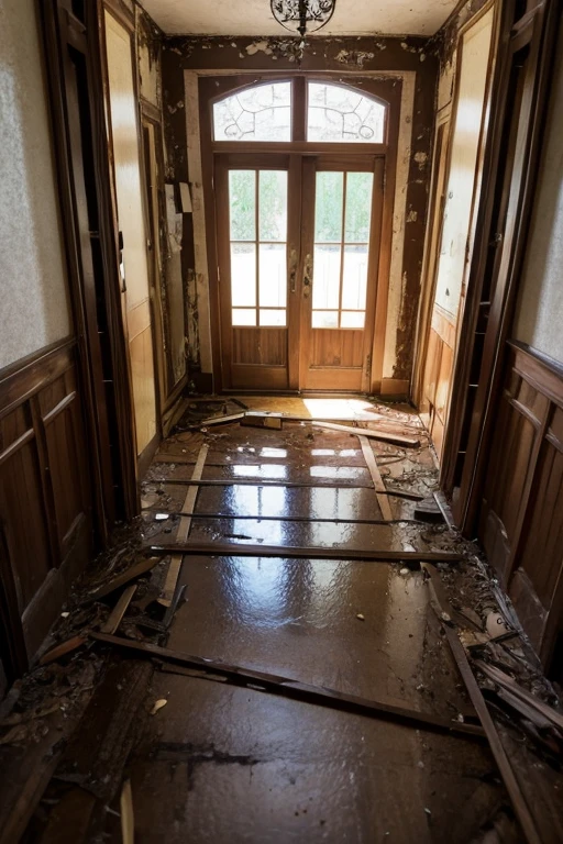 Abandoned house、Entrance hall