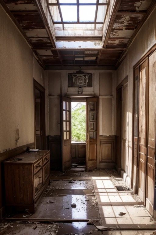 Abandoned house、Entrance hall