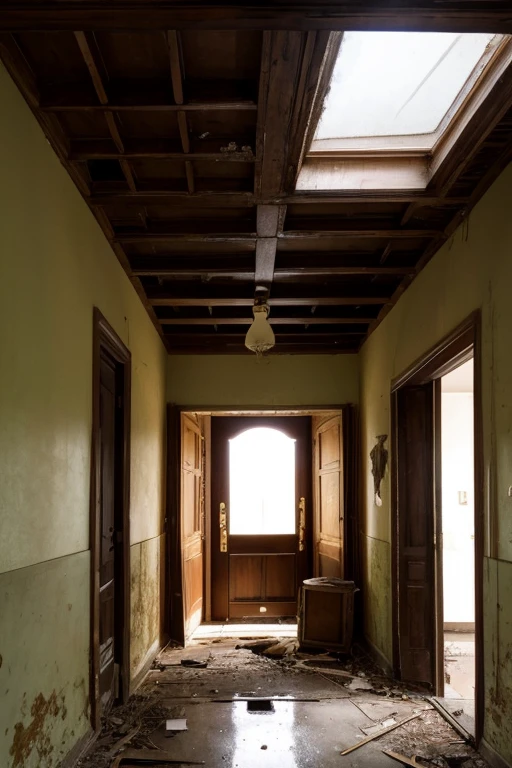 Abandoned house、Entrance hall