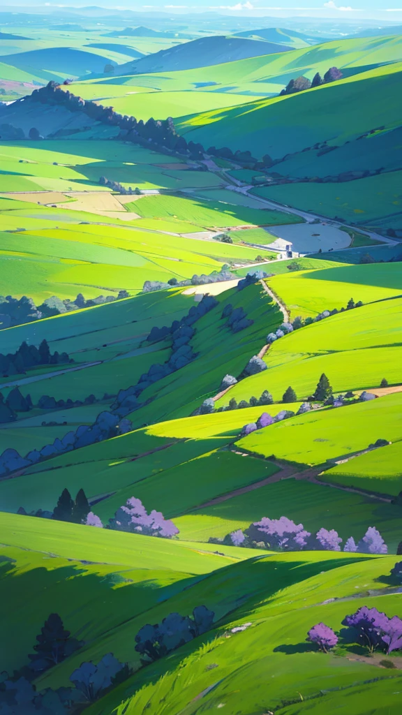 In a landscape bathed in green, Where emerald fields meet blue skies, Eyes can wander, far and wide, And see the depths where secrets hide.