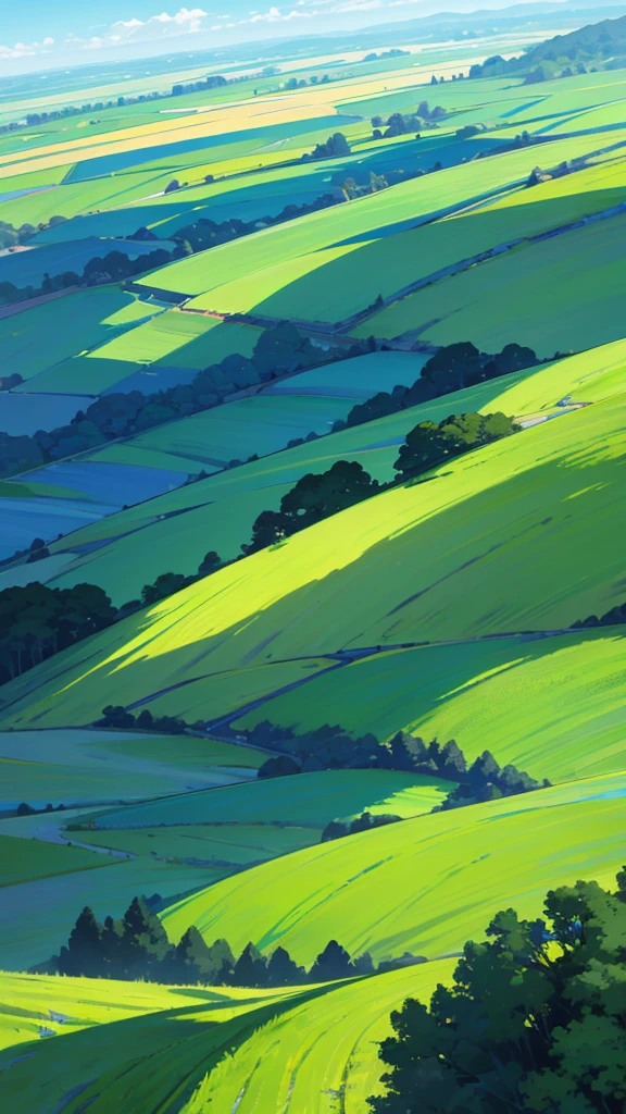 In a landscape bathed in green, Where emerald fields meet blue skies, Eyes can wander, far and wide, And see the depths where secrets hide.