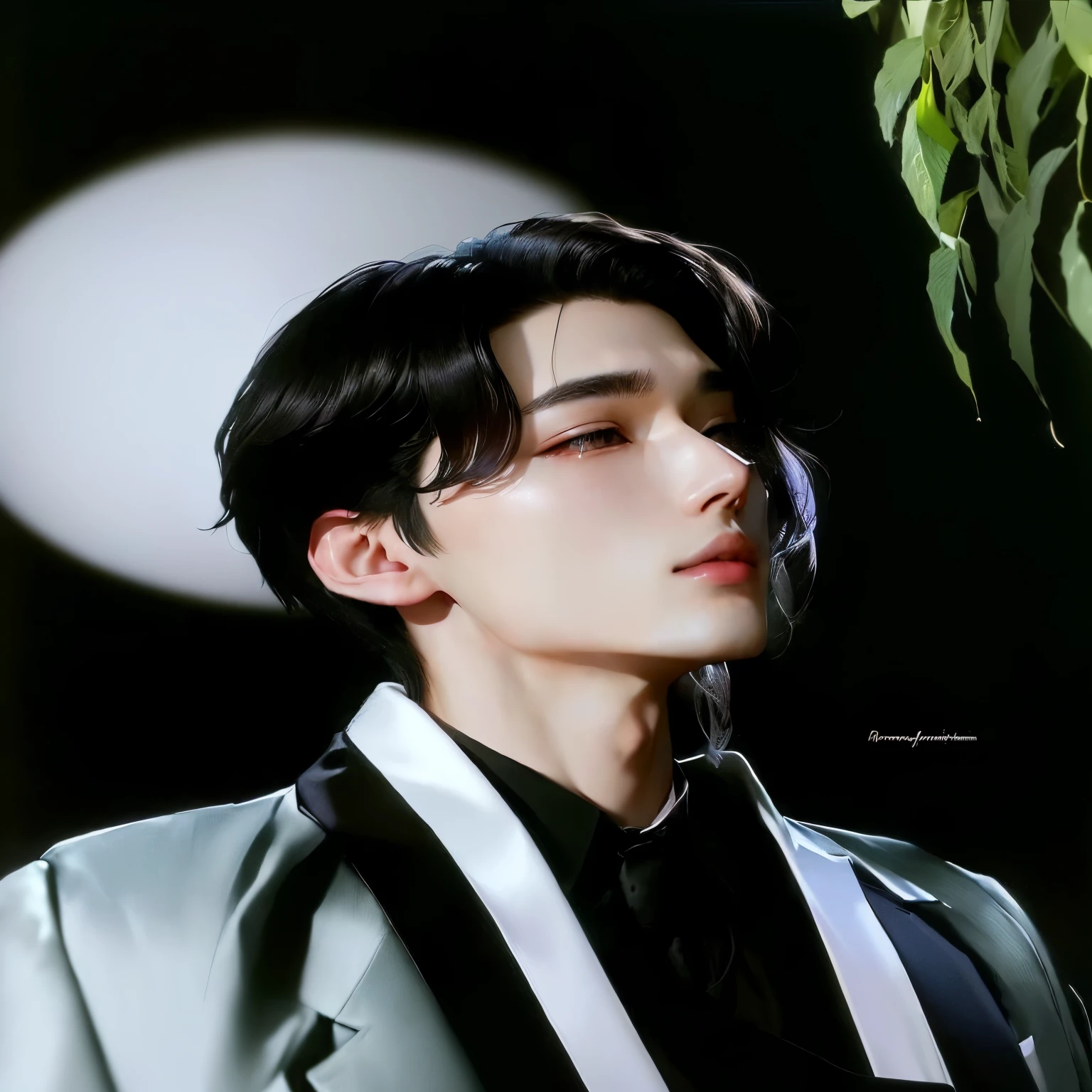 a close up of a person wearing a suit and tie, jungkook, cai xukun, kim doyoung, taejune kim, beautiful androgynous prince, beautiful young prince, hyung tae, young wan angel, inspired by Bian Shoumin, inspired by jeonseok lee, handsome prince, delicate androgynous prince, ten lee, shin jeongho, jinyoung shin