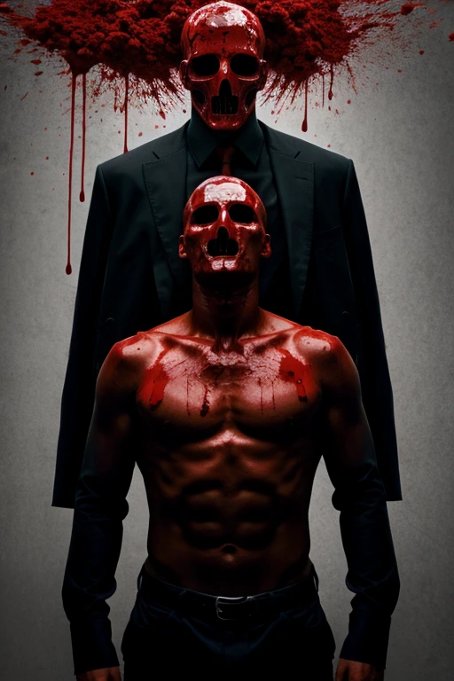 headless man bleeding