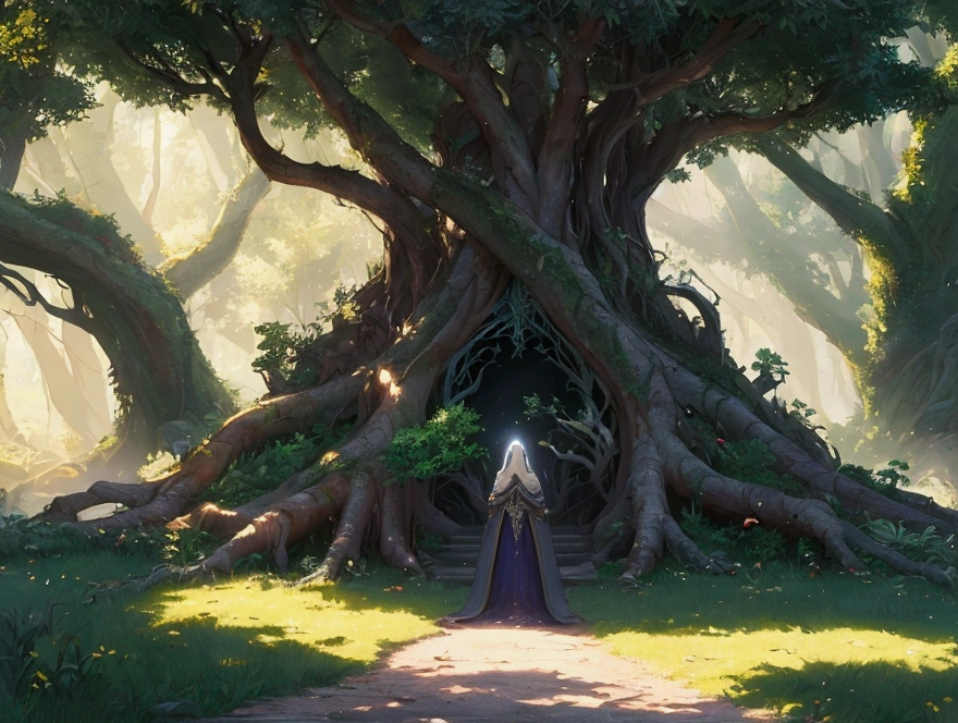 Whispers of the Grove, fantasy song, ambient album cover, max detail, masterpiece, 8K, max quality