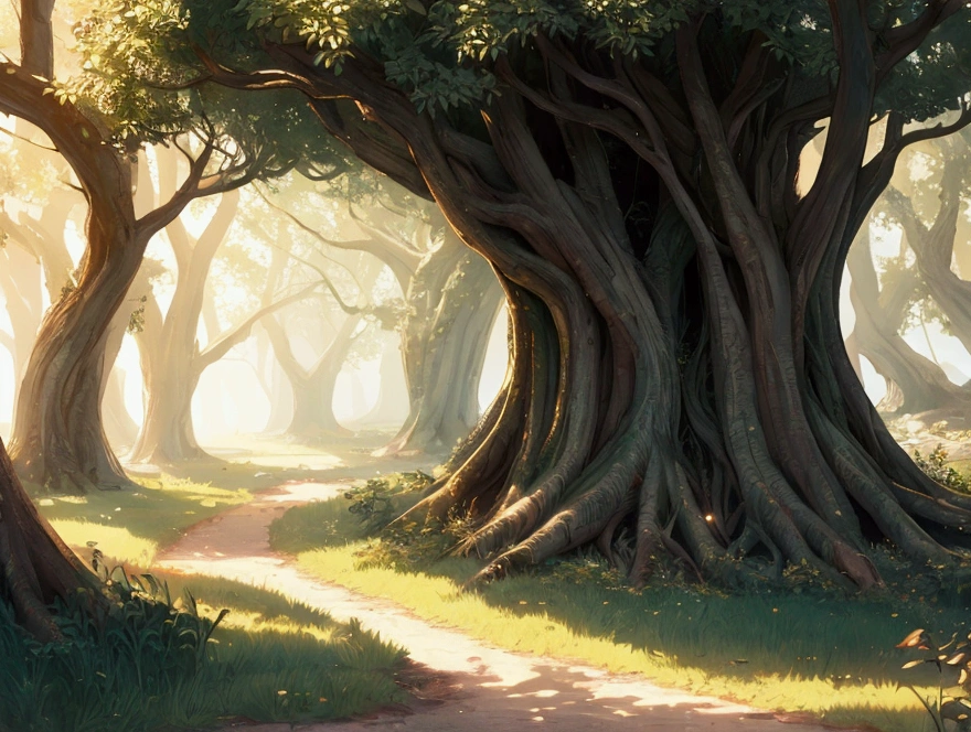 Whispers of the Grove, fantasy song, ambient album cover, max detail, masterpiece, 8K, max quality