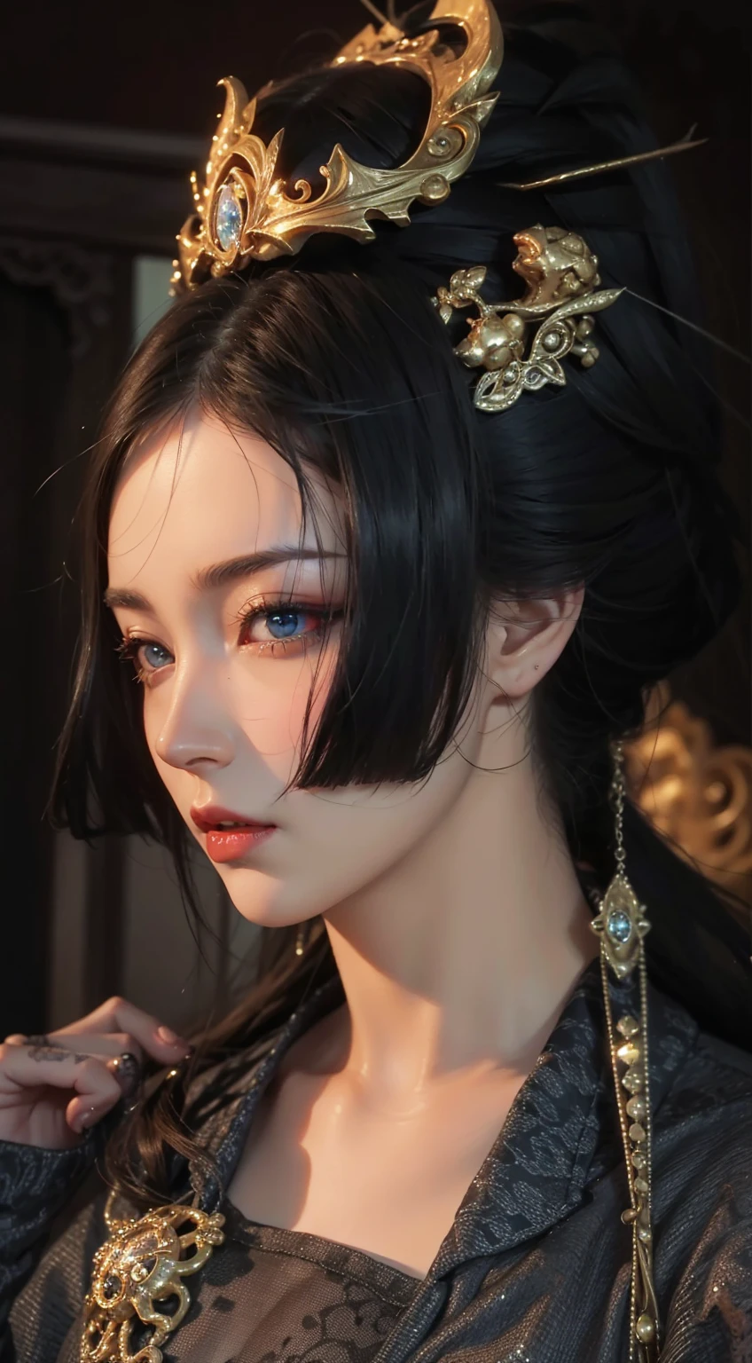 Detailed image quality,Pandora the Witch,wing, Succubus Theme,堕落Angel,Excellent,scary,Secret Terror,Tentacles,With eyes,Uncanny Valley Effect,Beast Blood Moon,skeleton,vampire,Hellfire,Dark Queen,Angel,magician magic witch,16岁Angel,Eyes are blue(Pupils as deep as the starry sky),Gorgeous tattoo designs all over the body,Tattoo Queen,Succubus Queen,Gorgeous clothing,goddess