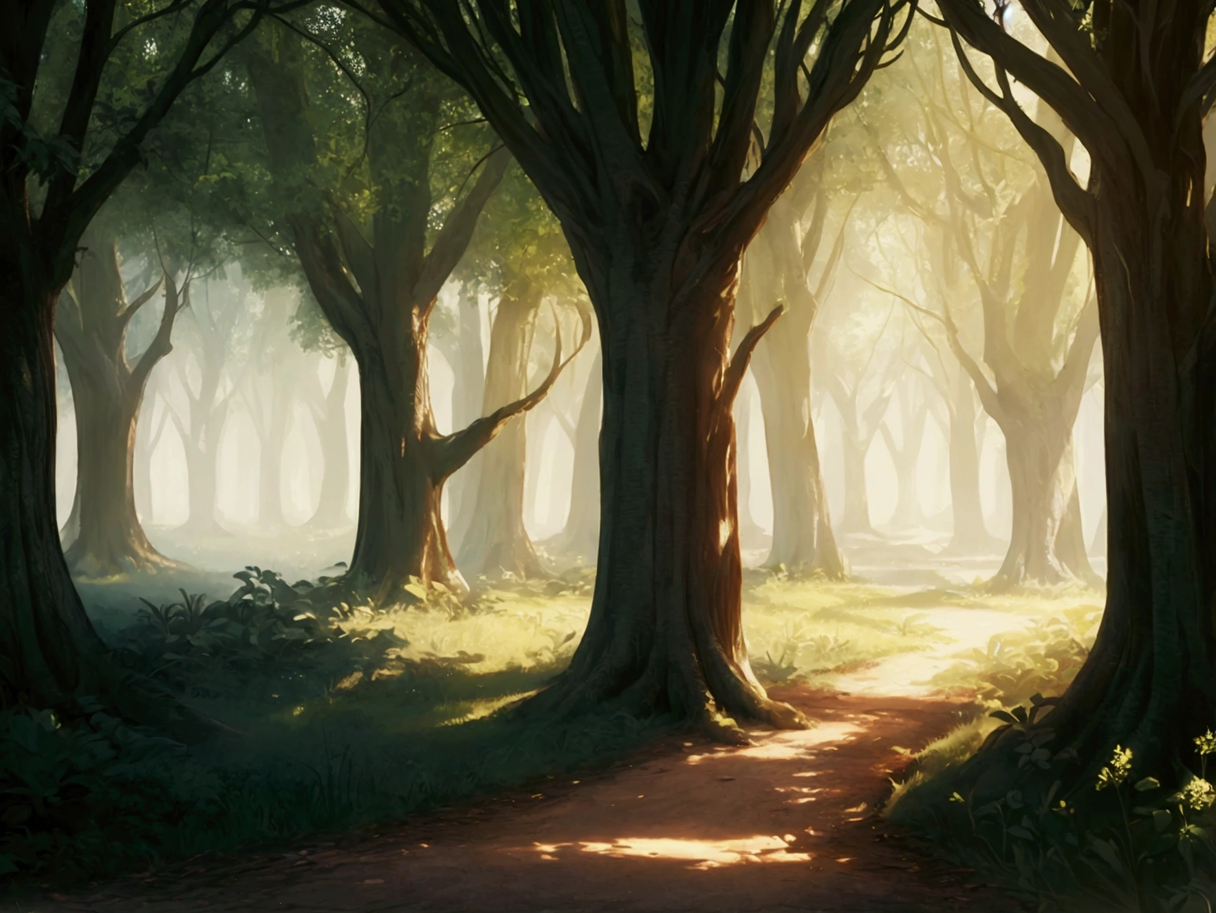 Whispers of the Grove, fantasy song, ambient album cover, max detail, masterpiece, 8K, max quality