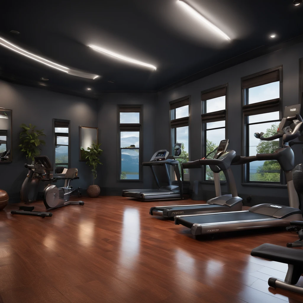 Exercise room or web room