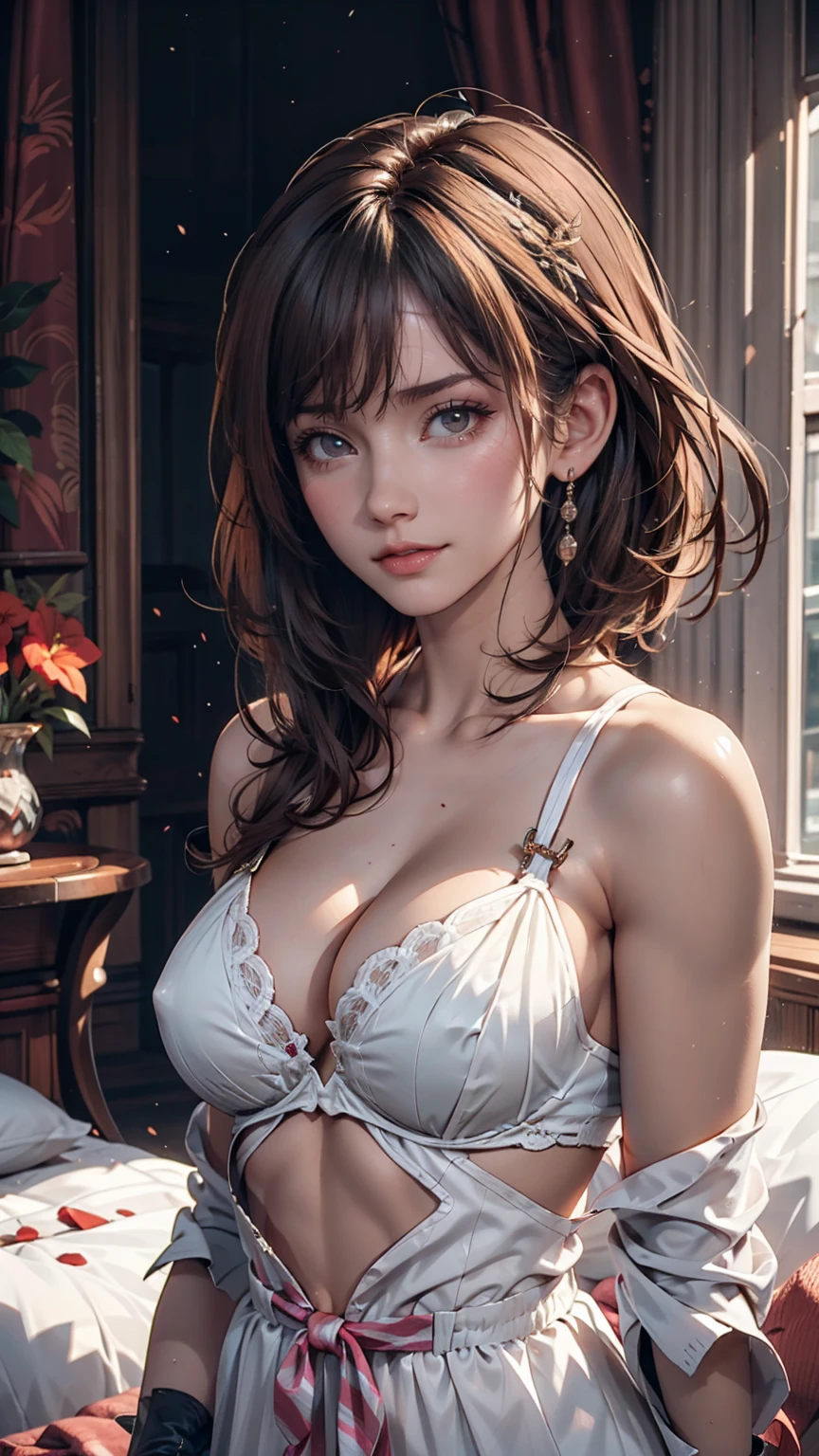 masterpiece, Highest quality, One girl, Jinx lol, alone, Large Breasts, Cleavage,, Chest Curtain, , 