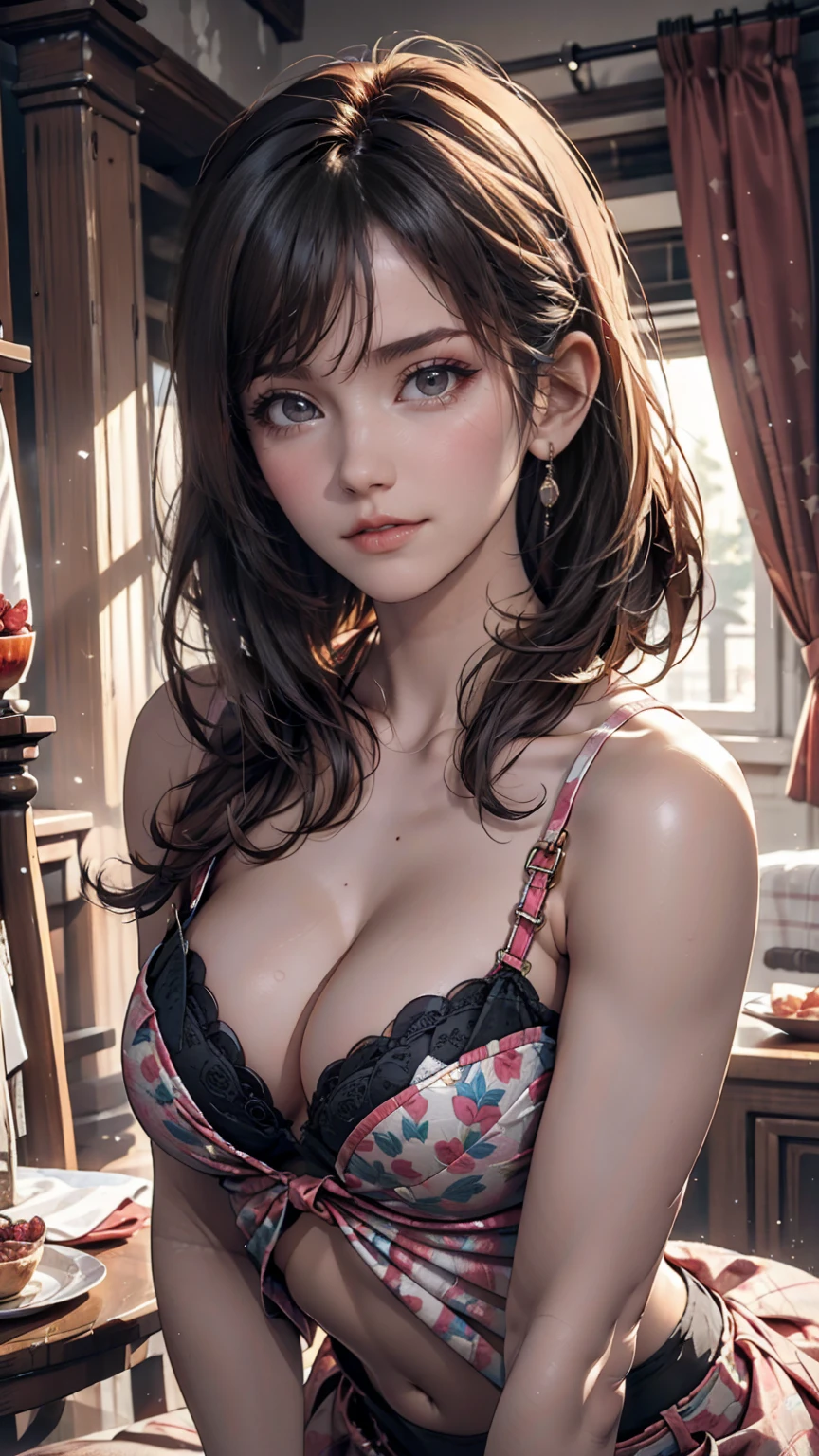 masterpiece, Highest quality, One girl, Jinx lol, alone, Large Breasts, Cleavage,, Chest Curtain, , 