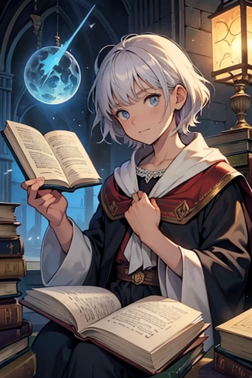 Et une couverture de livres sur les histoires fantastiques pour faire endormir les enfants avec des livres magiques, avec beaucoup de magie