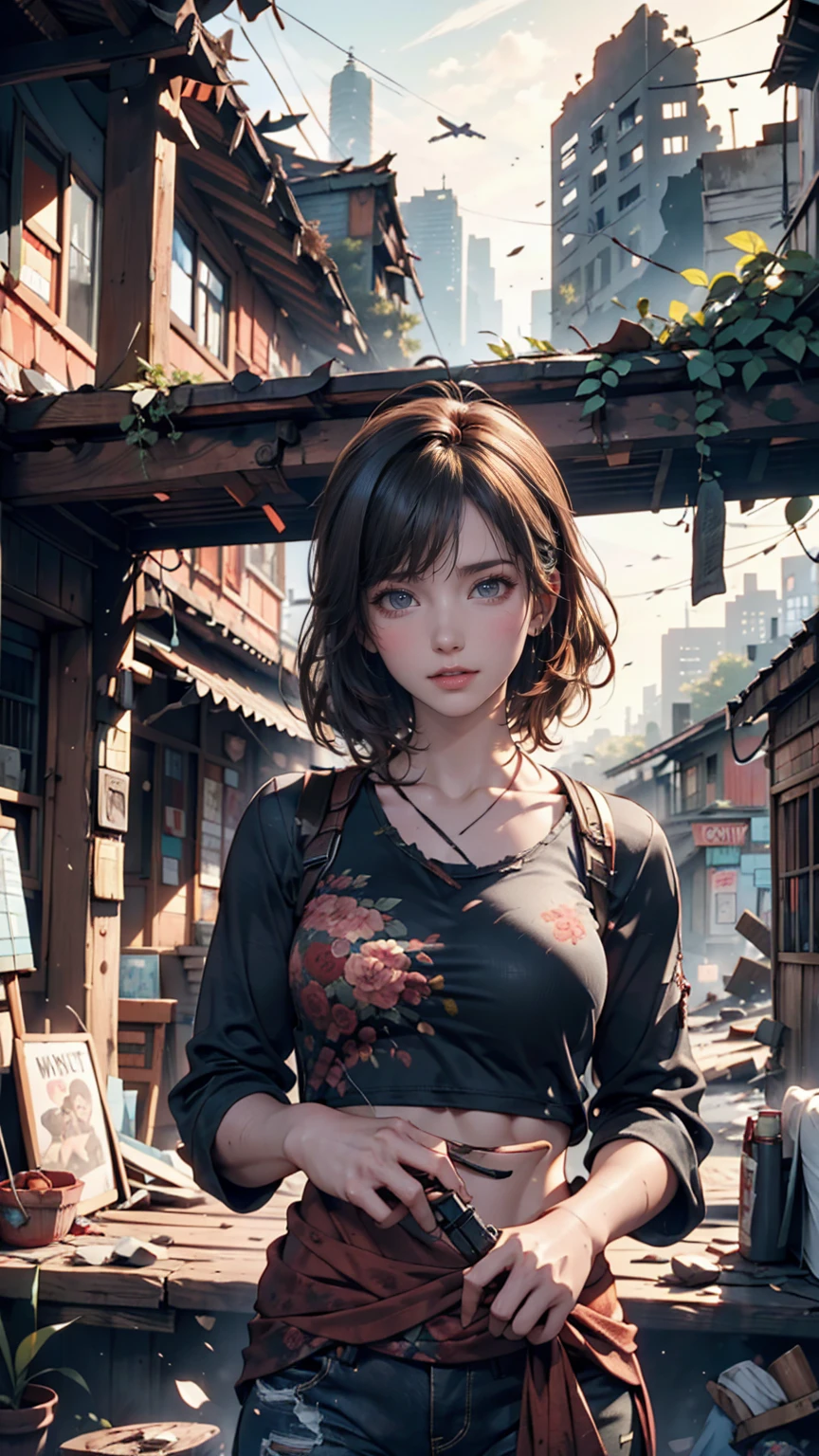 『The Last of Us Part II』(The Last of Us Part Two)、Ellie Williams((Ellie Williams))、The ruins of a collapsed modern civilization((wood々A city invaded by))