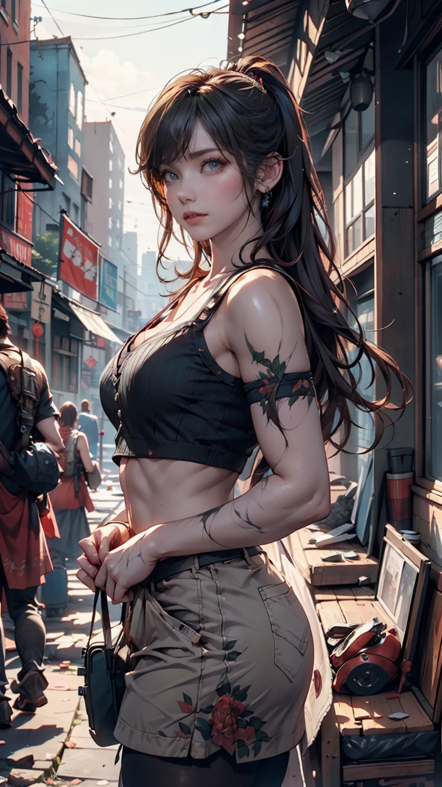 『The Last of Us Part II』（The Last of Us Part Two）、Ellie Williams(（Ellie Williams）)、The ruins of a collapsed modern civilization((wood々A city invaded by))