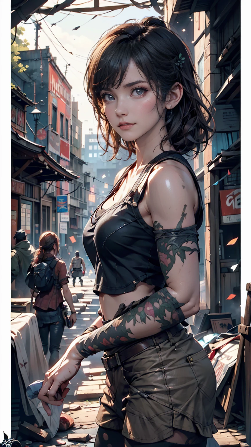『The Last of Us Part II』（The Last of Us Part Two）、Ellie Williams(（Ellie Williams）)、The ruins of a collapsed modern civilization((wood々A city invaded by))