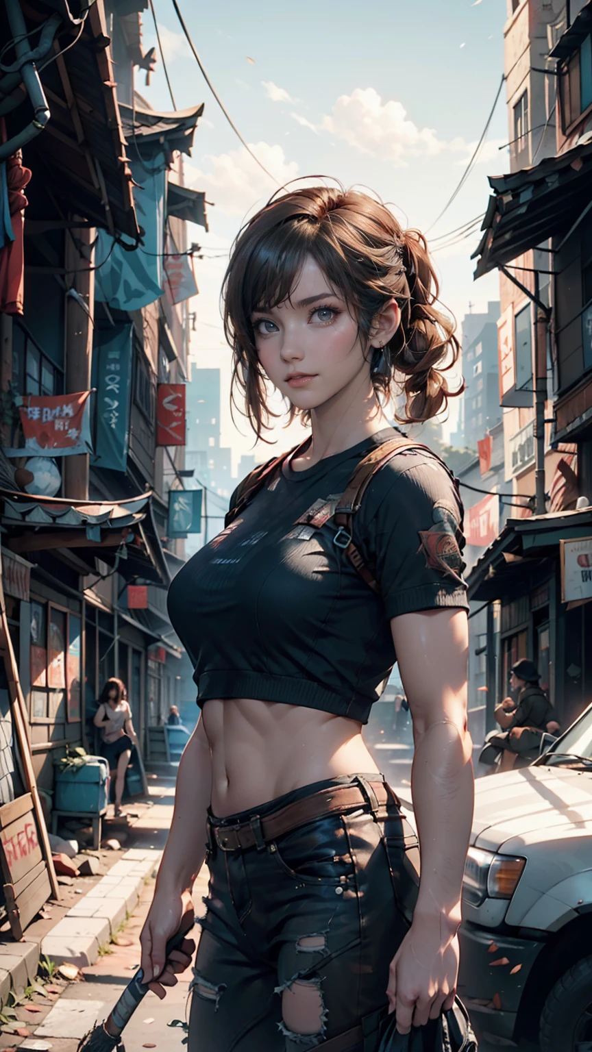 『The Last of Us Part II』（The Last of Us Part Two）、Ellie Williams(（Ellie Williams）)、The ruins of a collapsed modern civilization((wood々A city invaded by))