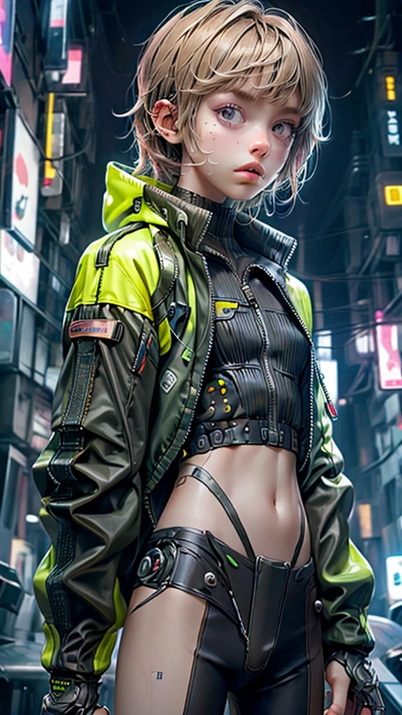 1boy, (realistic), cyber suit, upper body, Cyber jacket