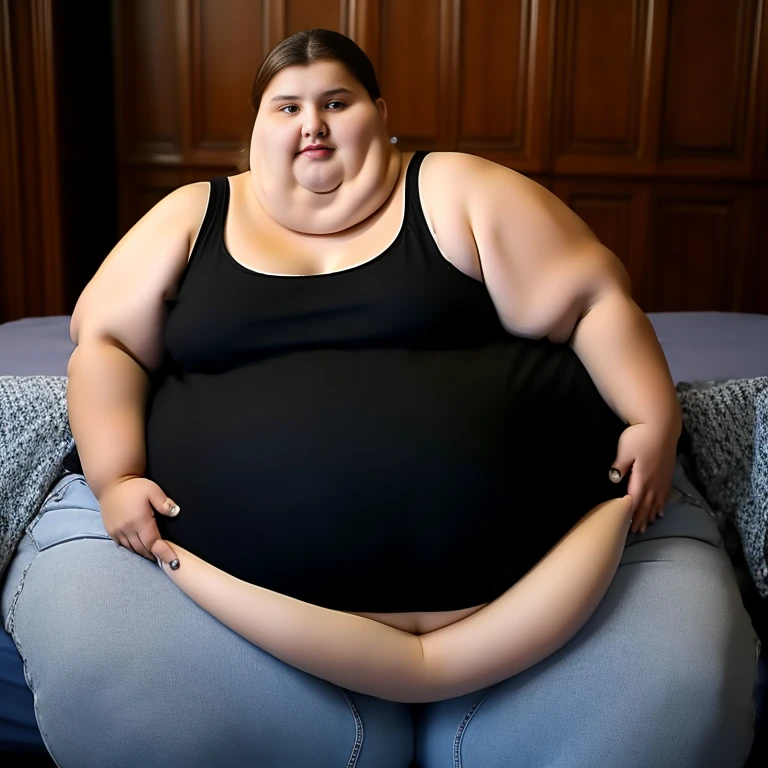 Extremely Morbidly Obese Romanian girl