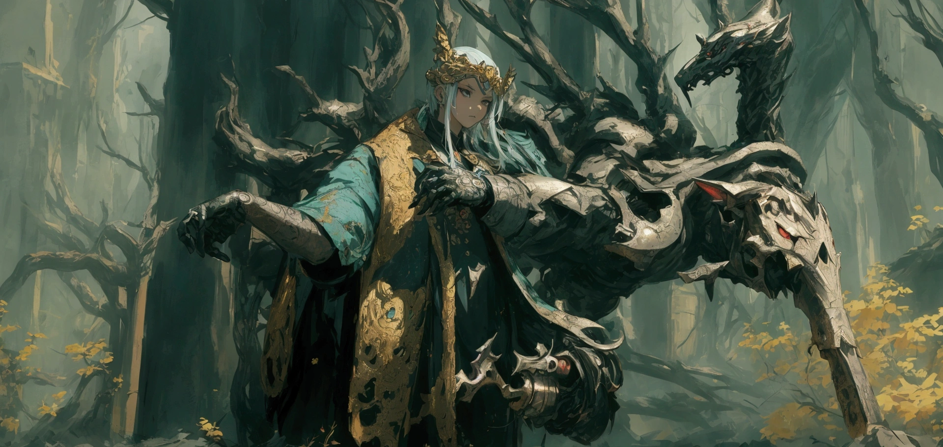 make this character into anime art style, change backround