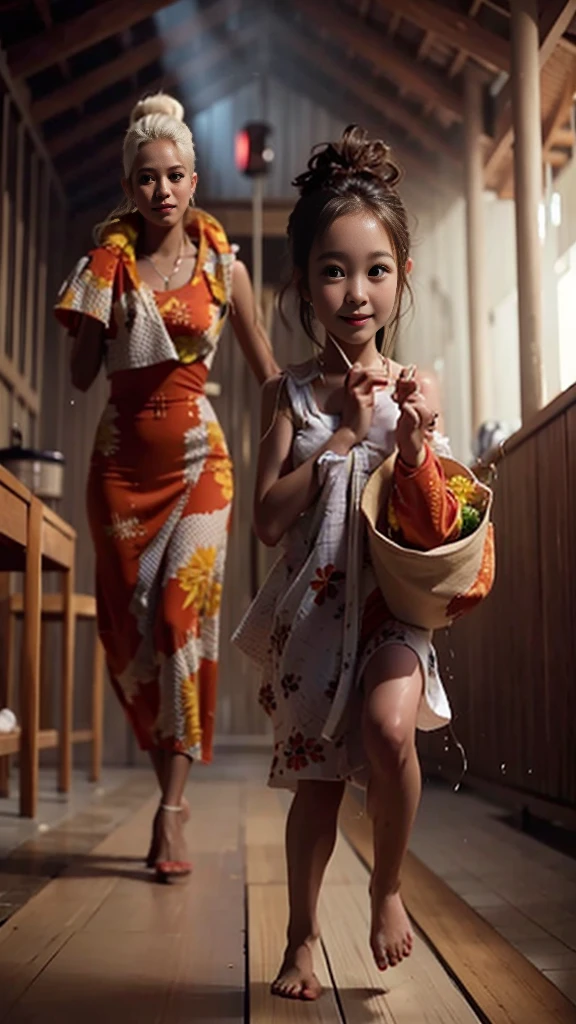 best quality, 超A high resolution, (photorrealistic:1.4), Foto RAW, (sit down、Full body esbian), (bokeh:1.5), ((Being in the pool、immersion in water)), (in a suite:1.6)1 girls from Japan, Beautiful, (standing alone:1.6), (Shy smile), (eyes browns), unsmooth skin, (brown ponytail,bangss),(Colossal tits),delicadeza, (touch hair:1.4),(the bikini、NSFW、Wet、),