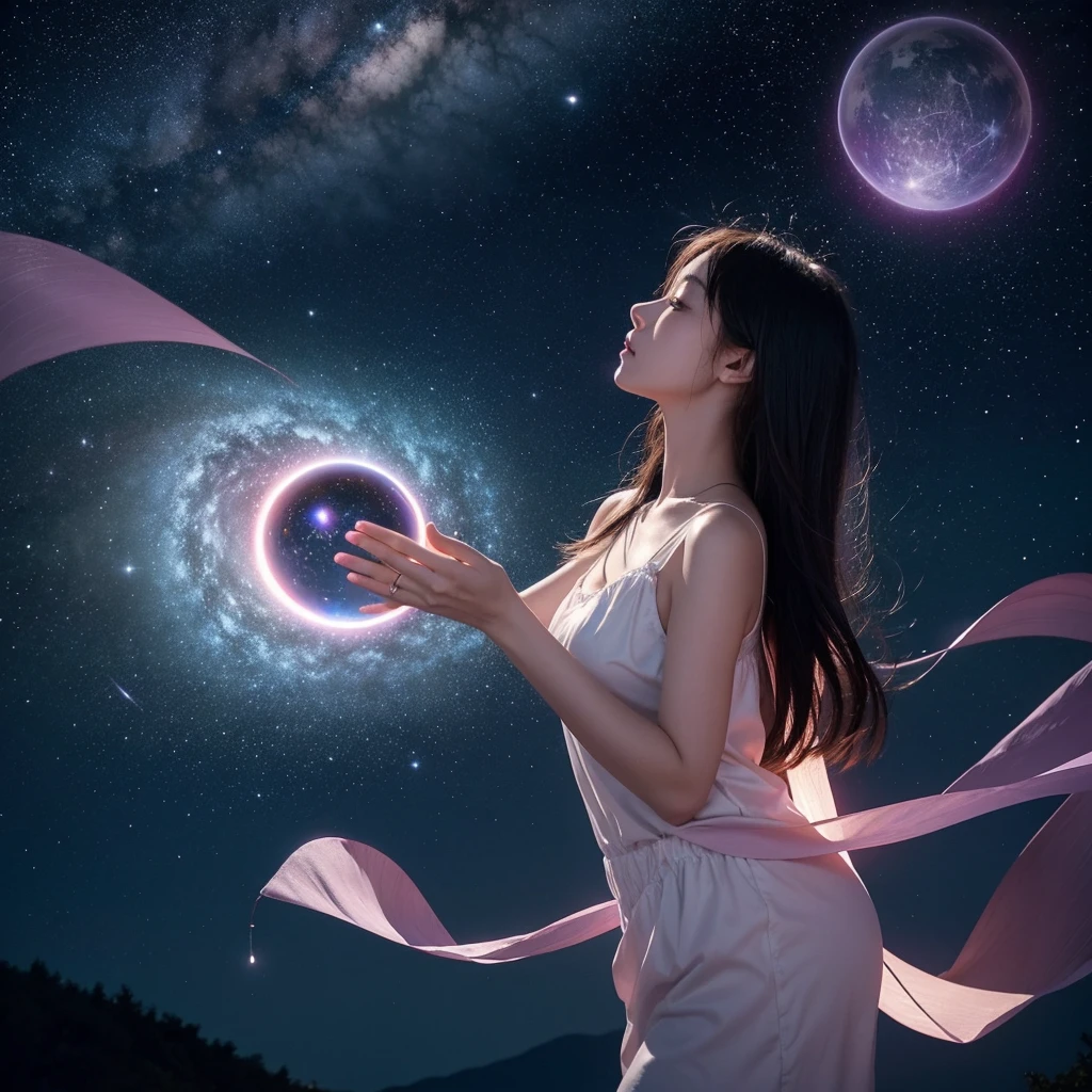 **Cover Image Prompt:**

「Create a cover image that exudes romantic and mystical energy.。At the center is、There is a glowing heart-shaped energy orb、Bright pink and purple light spreads softly.。Delicate waves of light extend from the orb in all directions.、It symbolizes the energy of love and attraction.。In the background、The deep night sky spreads、You can see a beautiful gradation from deep blue to indigo.。In this night sky、無数のstar々and tiny particles of light are scattered、It emphasizes the grandeur and mystery of the universe.。star々are arranged in a vortex around the orb.、It represents the energy of love that permeates the entire universe.。moreover、star雲や淡い光の筋が背景に加わり、Creates a dreamy and magical atmosphere。The overall design is、It is an abstract expression that emphasizes the power of love and universal harmony.、Does not include people or figurative motifs、Focuses on mystical and romantic energies。The colour is warm、In a pleasant tone、Try to evoke deep visual emotion。」