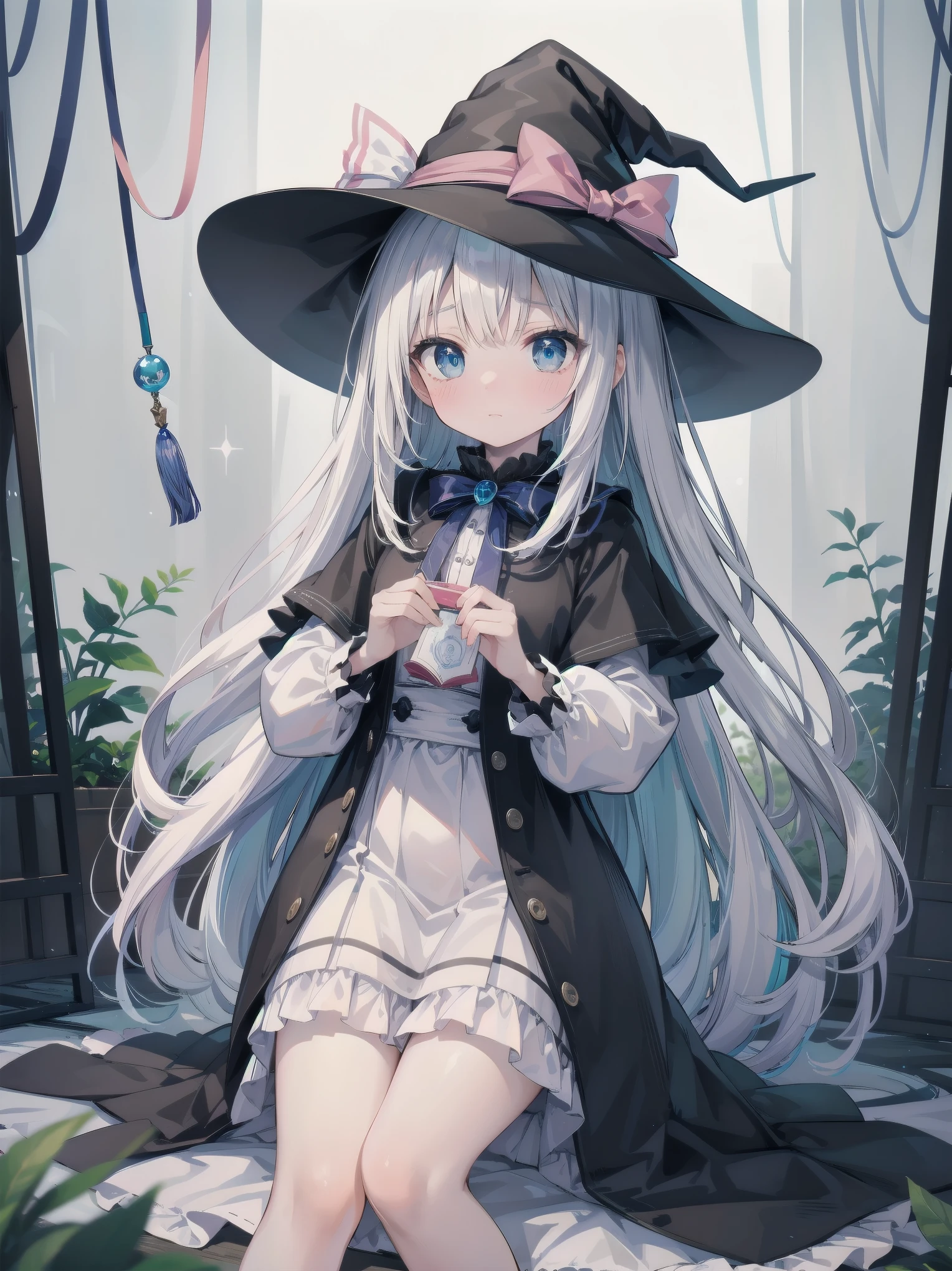 🎶, (🧙‍♀️), ✡, ✨(black hat), , Alice in Wonderland, Alone, very beautiful, cute, adorable, embarrassed, alone, blue eyes, white skin、look at viewer、looking up,kawaiitech, pastel colors, kawaii, cute colors,Alice in Wonderland, alone, very beautiful, cute, adorable, embarrassed, alone, blue eyes, white skin,skirtlift