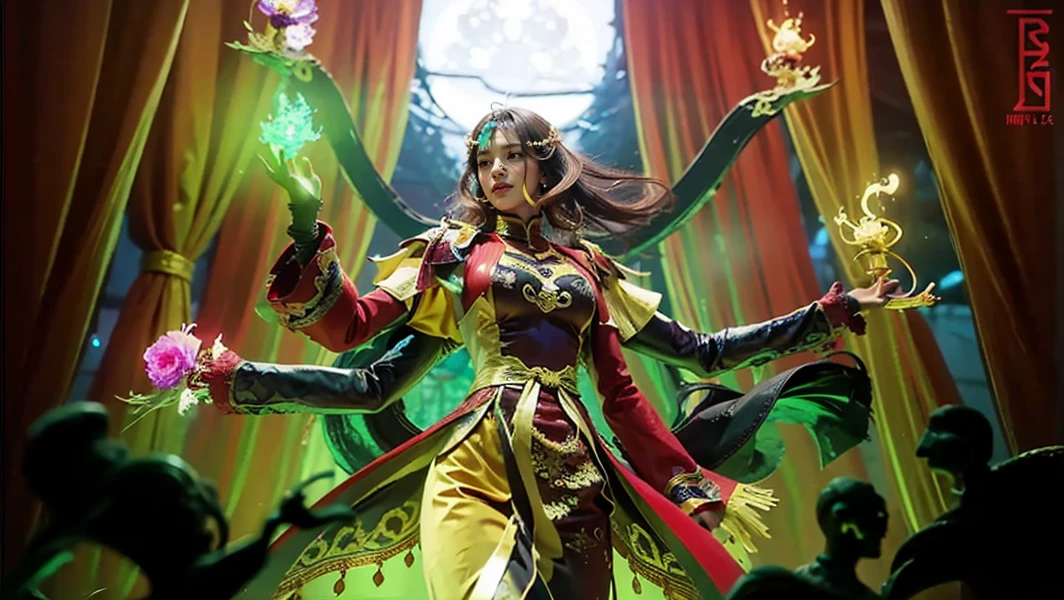a close up of a girl (mobile legends character detailed black hair, big booobs , shadowbringers cinematic, 4 k detail fantasy, a beautiful fantasy empress, game cg, xianxia fantasy, xianxia hero, 2. 5 d cgi anime fantasy artwork, cinematic goddess close shot, ruan jia and artgerm, wow 4 k detail fantasy, hyperdetailed fantasy character