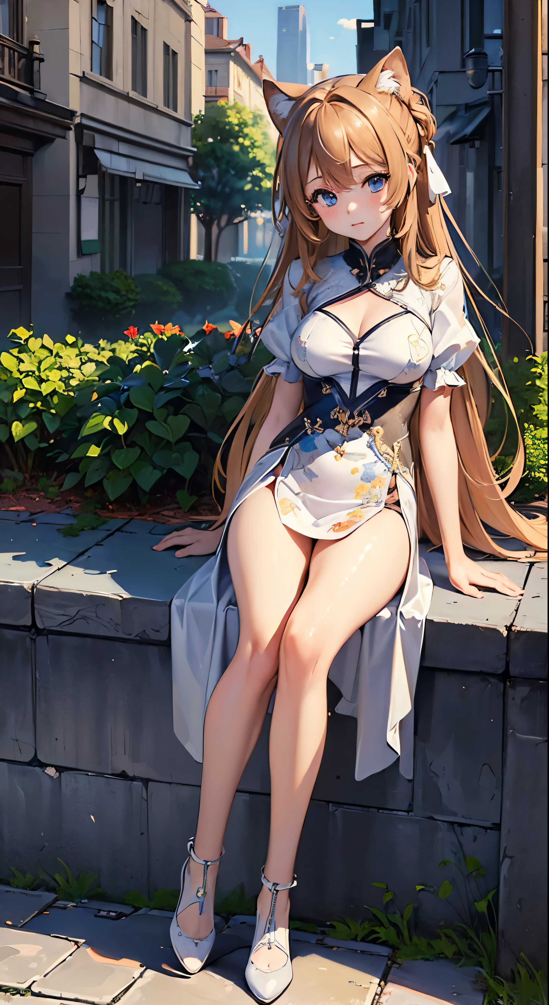 (masterpiece,best quality,ultra-detailed:1.6),illustration,, (solo,1girl,beautiful detailed eyes:1.2),, city,street,Full body high quality images